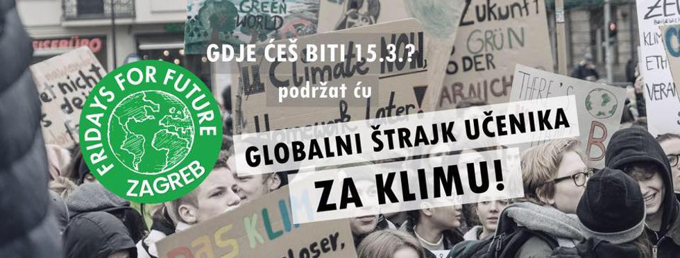 Zagrebački učenici u petak kreću u štrajk za klimu