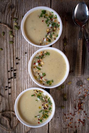 Krem juha od cvjetače s češnjakom i začinskim biljem