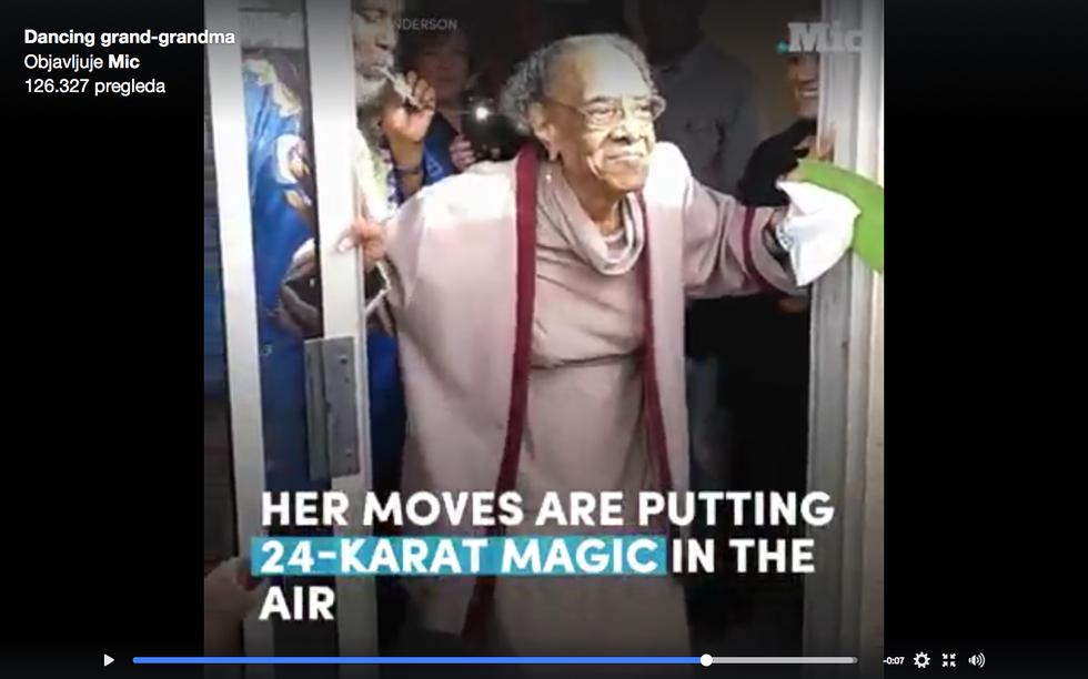 Kako to izgleda kada 100-godišnjakinja zapleše za svoj rođendan?