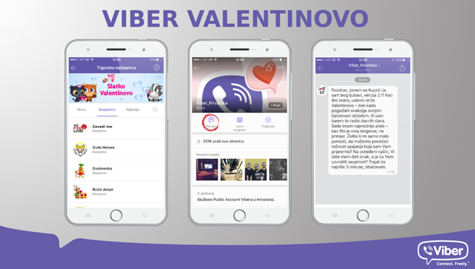 Povodom Valentinova predstavljamo novu fantastičnu Viber poslasticu!