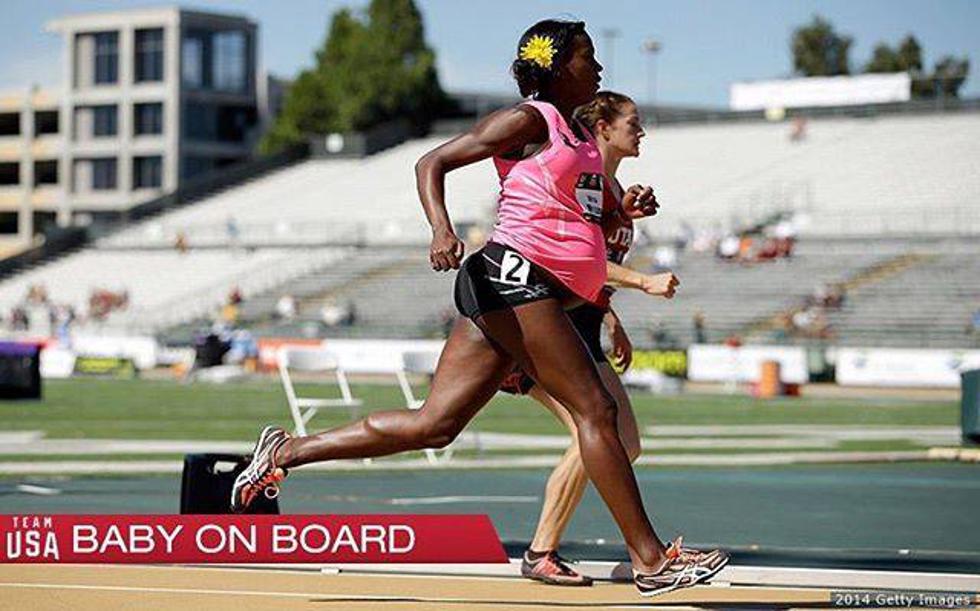 Američku olimpijsku trkačicu ni trudnoća ne sprječava da se natječe