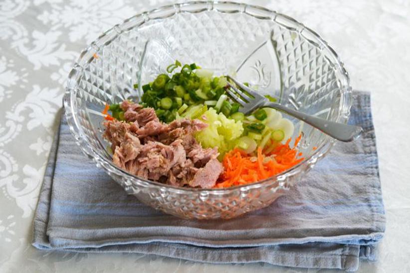 Proteinska salata od leće i tune