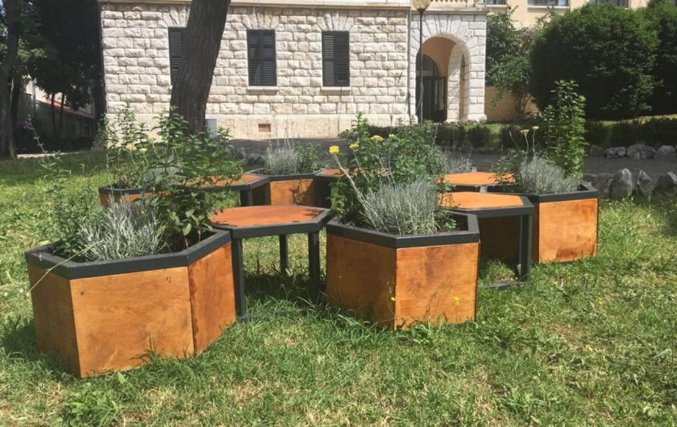 Urbani modularni vrt sa začinskim biljem: Dobar primjeri z Rovinja