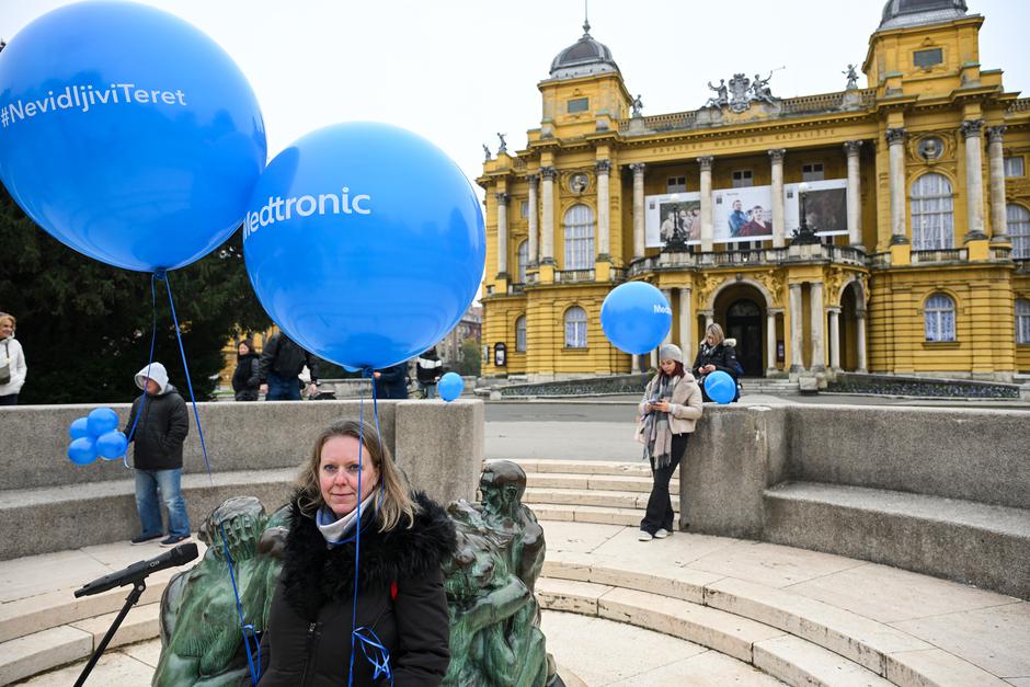 Zagreb: Akcija "Nevidljivi teret"  povodom obilježavanja Svjetskog dana še?erne bolesti | Author: Josip Regovic/PIXSELL